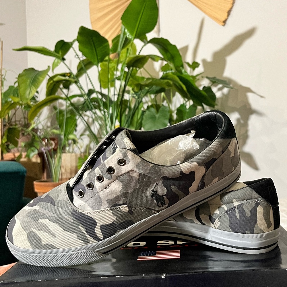 Size 13 Polo Canvas Shoes – NEVER Worn
